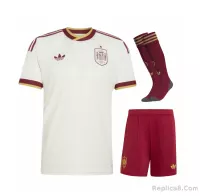 2026 Spain Away World Cup Soccer Full Kit Jersey+Shorts - view 1