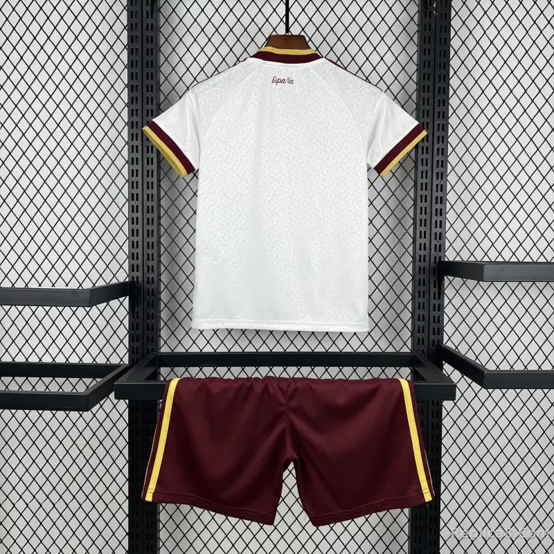 2026 Spain Away World Cup Soccer Kids Kit Jersey+Shorts - detail