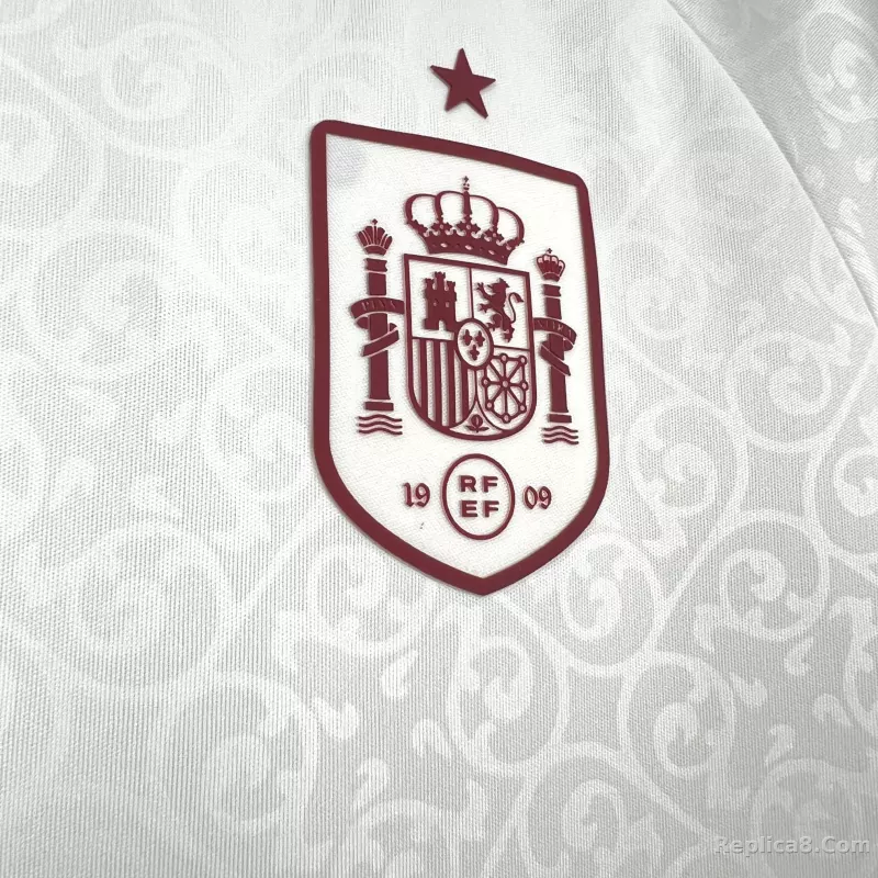 2026 Spain Away World Cup Soccer Kids Kit Jersey+Shorts - detail