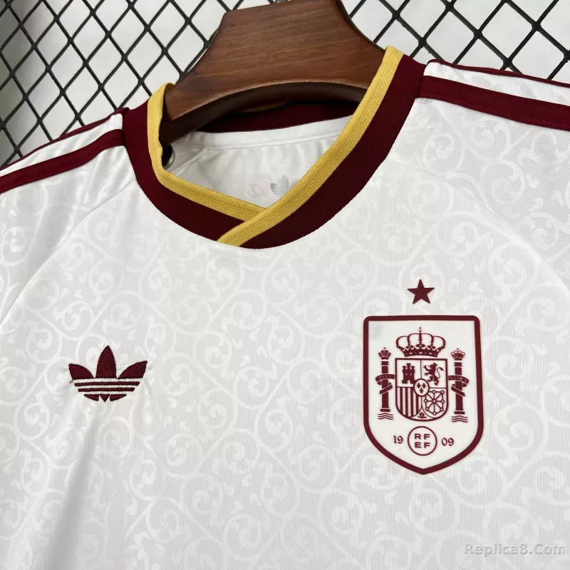 2026 Spain Away World Cup Soccer Kids Kit Jersey+Shorts - detail