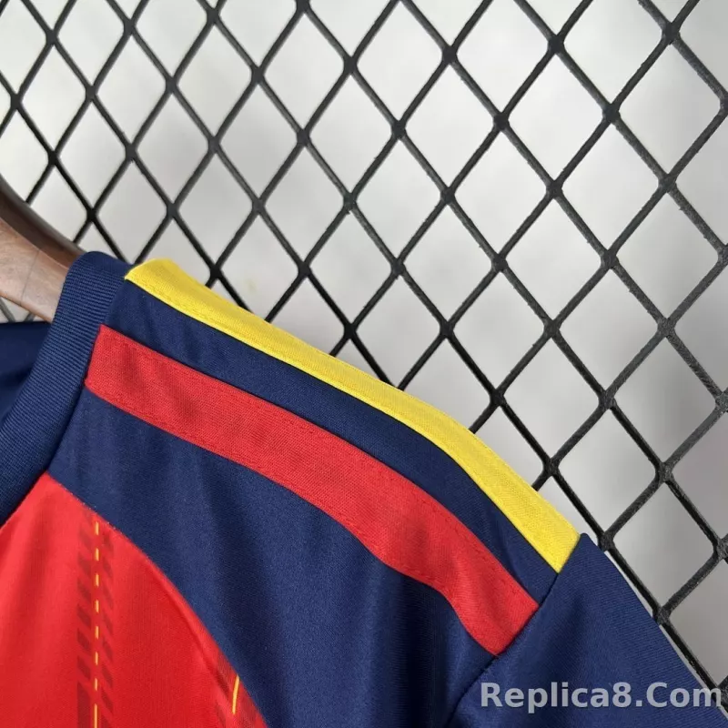 2026 Spain Home World Cup Soccer Kids Kit Jersey+Shorts - detail