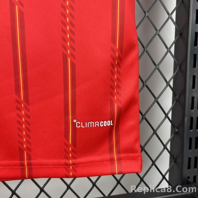 2026 Spain Home World Cup Soccer Kids Kit Jersey+Shorts - detail