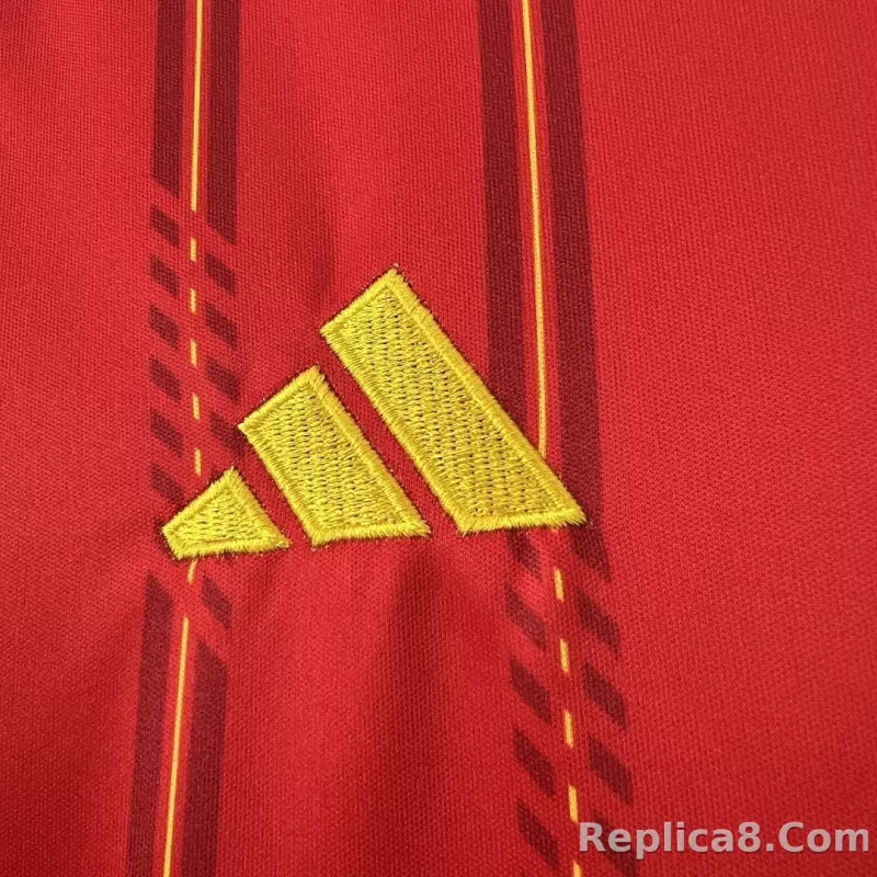 2026 Spain Home World Cup Soccer Kids Kit Jersey+Shorts - detail
