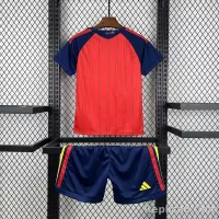 2026 Spain Home World Cup Soccer Kids Kit Jersey+Shorts - view 3