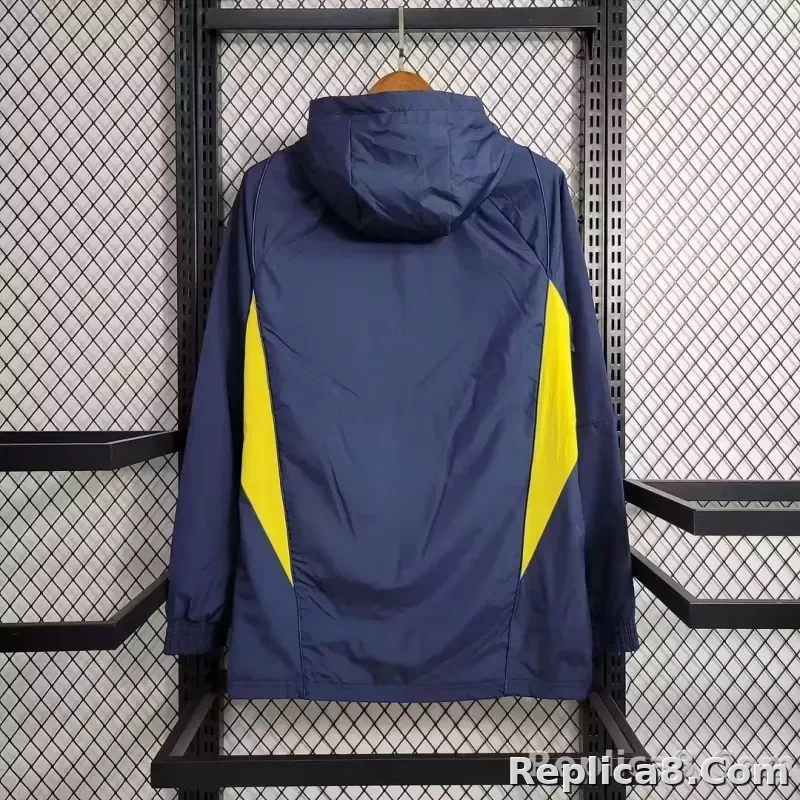2023 Spain Windbreaker Navy blue Soccer Jersey 1:1 Thai Quality - detail
