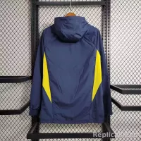 2023 Spain Windbreaker Navy blue Soccer Jersey 1:1 Thai Quality - view 3