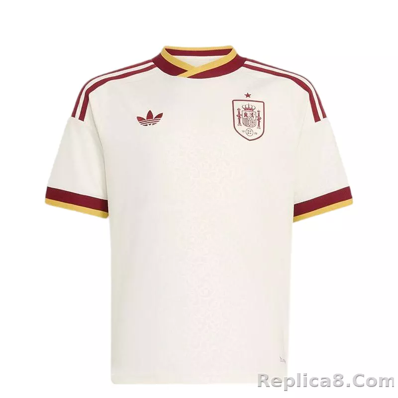 2026 Spain Away World Cup Soccer Jersey Custom Shirt - detail