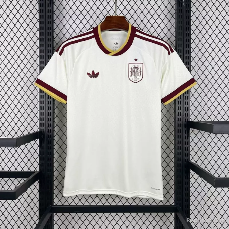 2026 Spain Away World Cup Soccer Jersey Custom Shirt - detail
