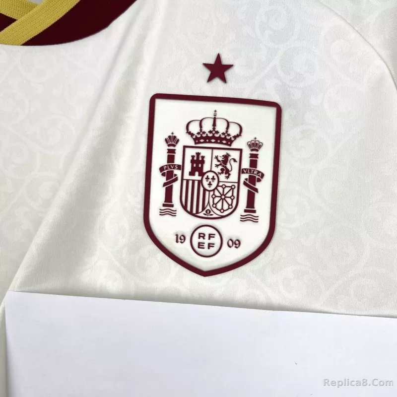 2026 Spain Away World Cup Soccer Jersey Custom Shirt - detail