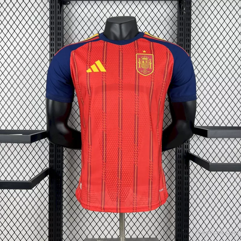 2026 Spain Home World Cup Soccer Jersey Authentic Shirt