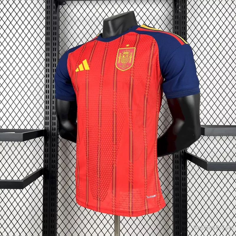 2026 Spain Home World Cup Soccer Jersey Authentic Shirt - detail