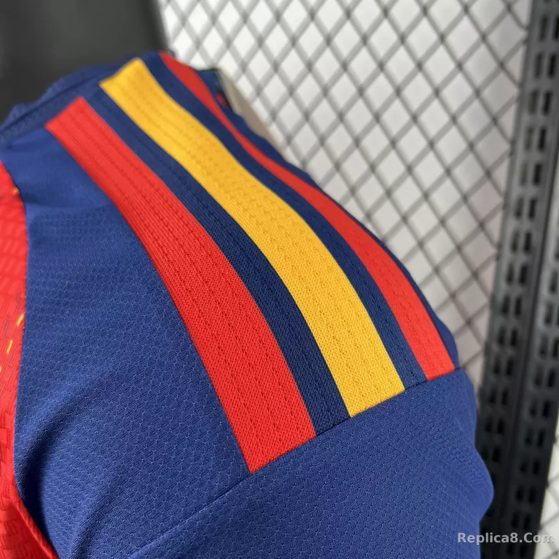 2026 Spain Home World Cup Soccer Jersey Authentic Shirt - detail