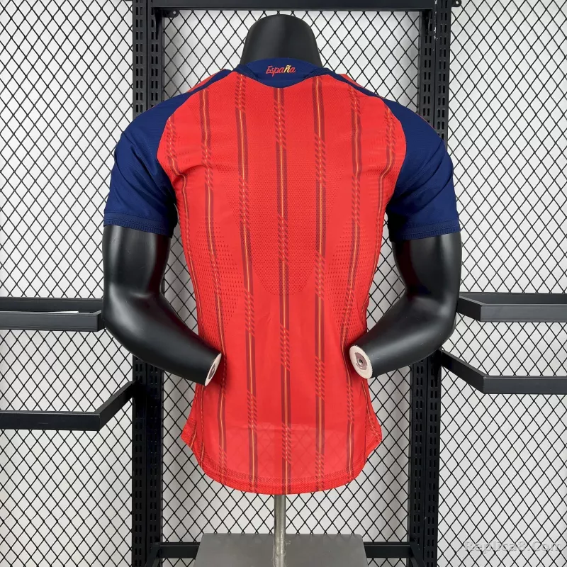 2026 Spain Home World Cup Soccer Jersey Authentic Shirt - detail