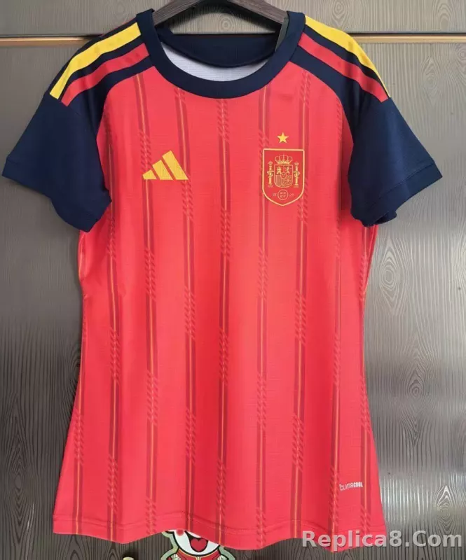 2026 Spain Home World Cup Women Soccer Jersey Player Version