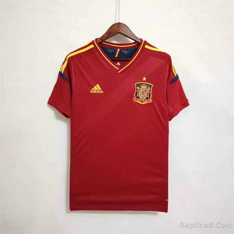 2012 Spain Home Retro Soccer Jersey