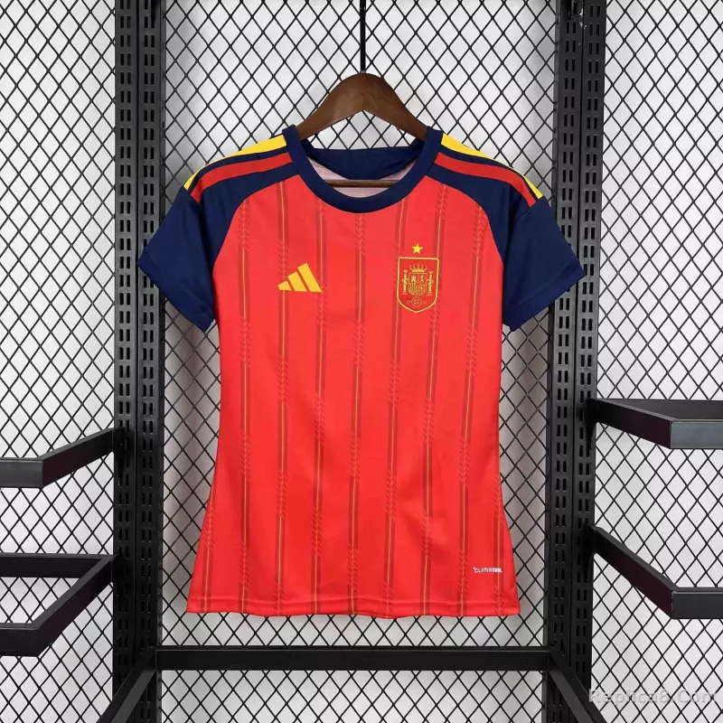 2026 Spain Home World Cup Soccer Women Jersey