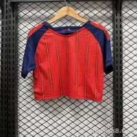 2026 Spain Home World Cup Soccer Women Crop Top Jersey - view 3