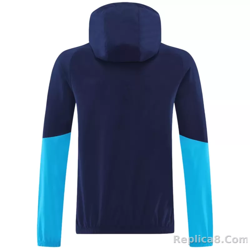 2026 Spain Windbreaker Hoodie Jacket Navy - detail