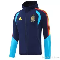 2026 Spain Windbreaker Hoodie Jacket Navy - view 5