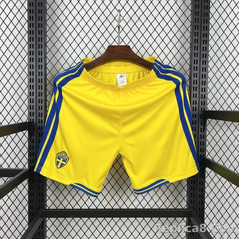 2026 Sweden World Cup Away Soccer Shorts