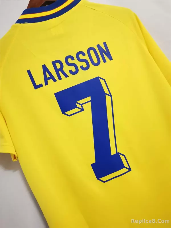 1994 Sweden World Cup Home Soccer Retro Jersey - detail