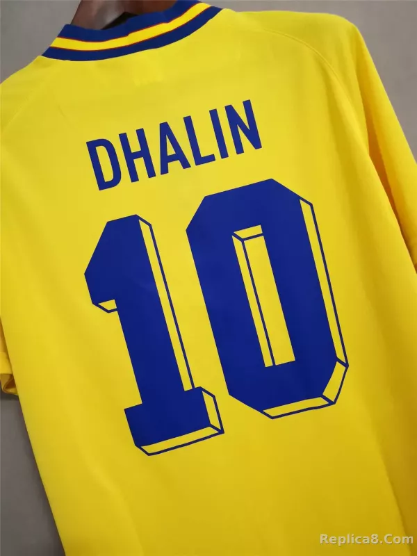 1994 Sweden World Cup Home Soccer Retro Jersey - detail
