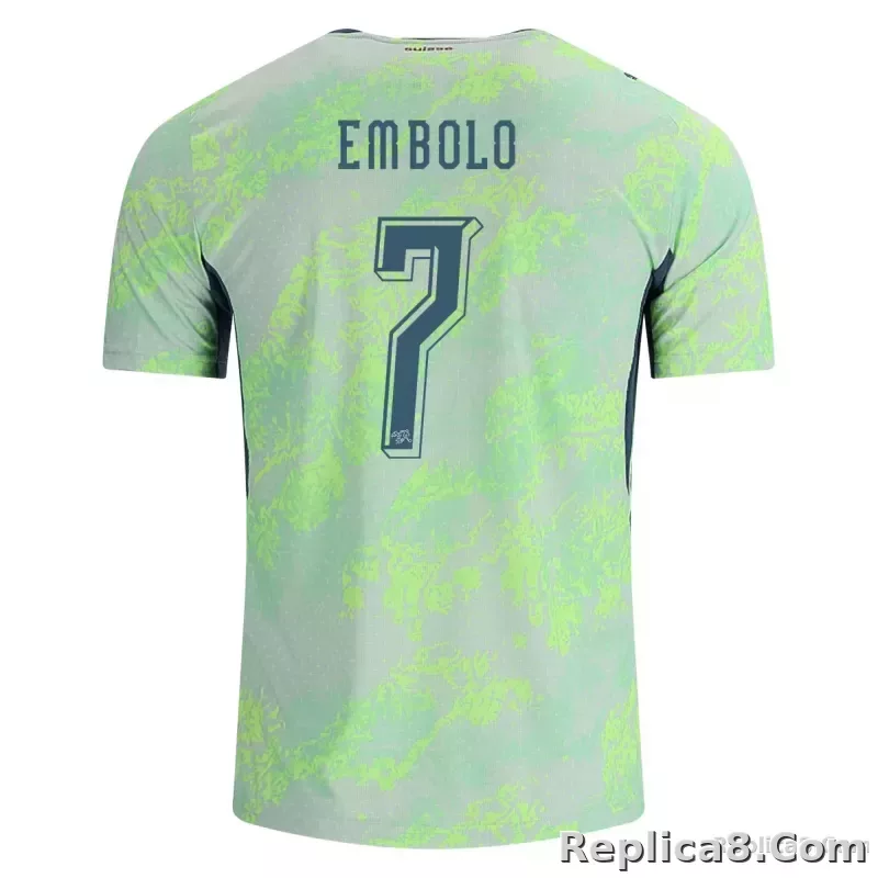 Men's Replica Puma Embolo Switzerland Away Jersey 2026