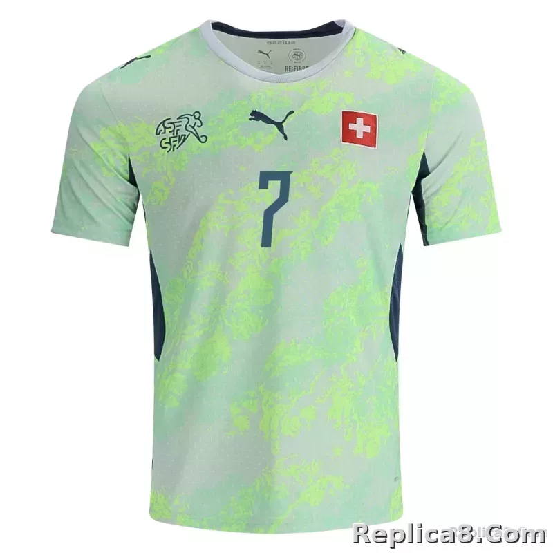 Men's Replica Puma Embolo Switzerland Away Jersey 2026 - detail