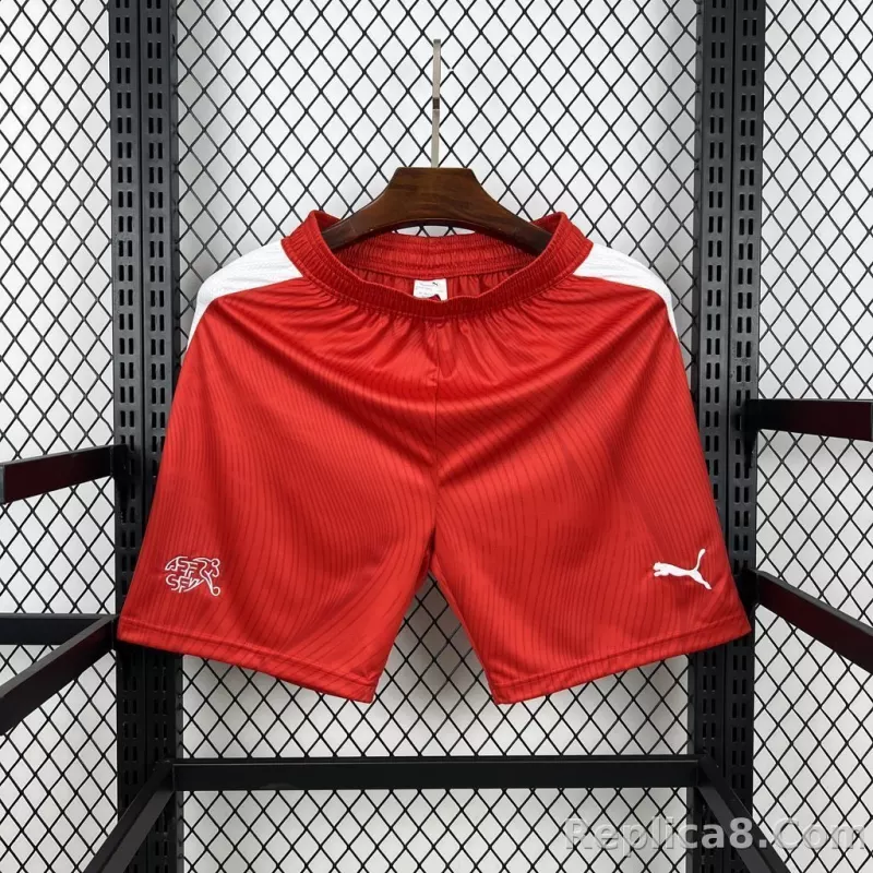 2026 Switzerland World Cup Home Soccer Shorts