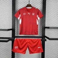 2026 Switzerland Home World Cup Soccer Kids Kit Jersey+Shorts - view 1