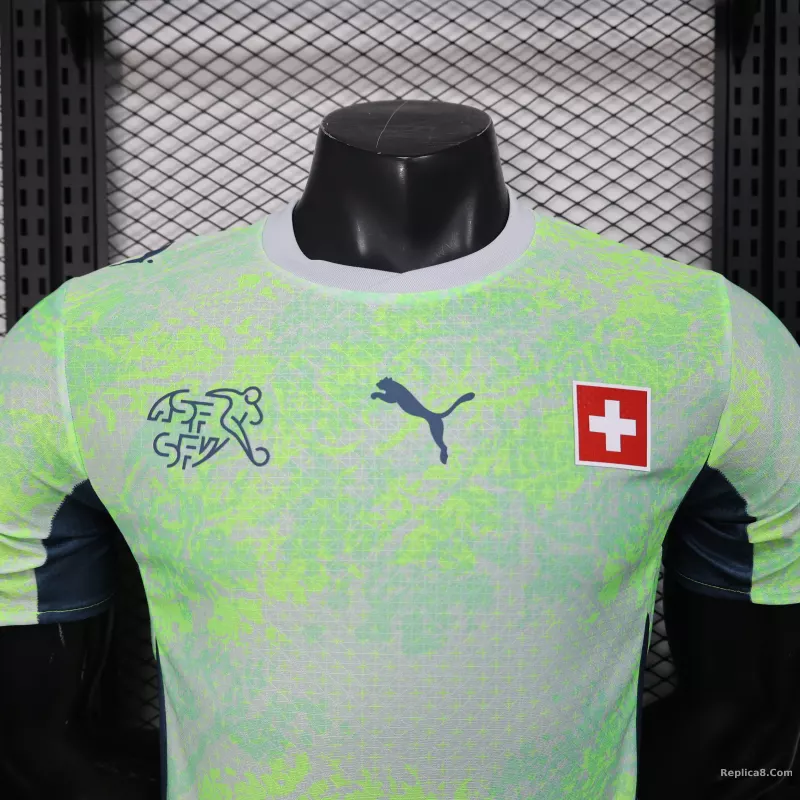 2026 Switzerland Away World Cup Soccer Jersey Authentic Shirt - detail