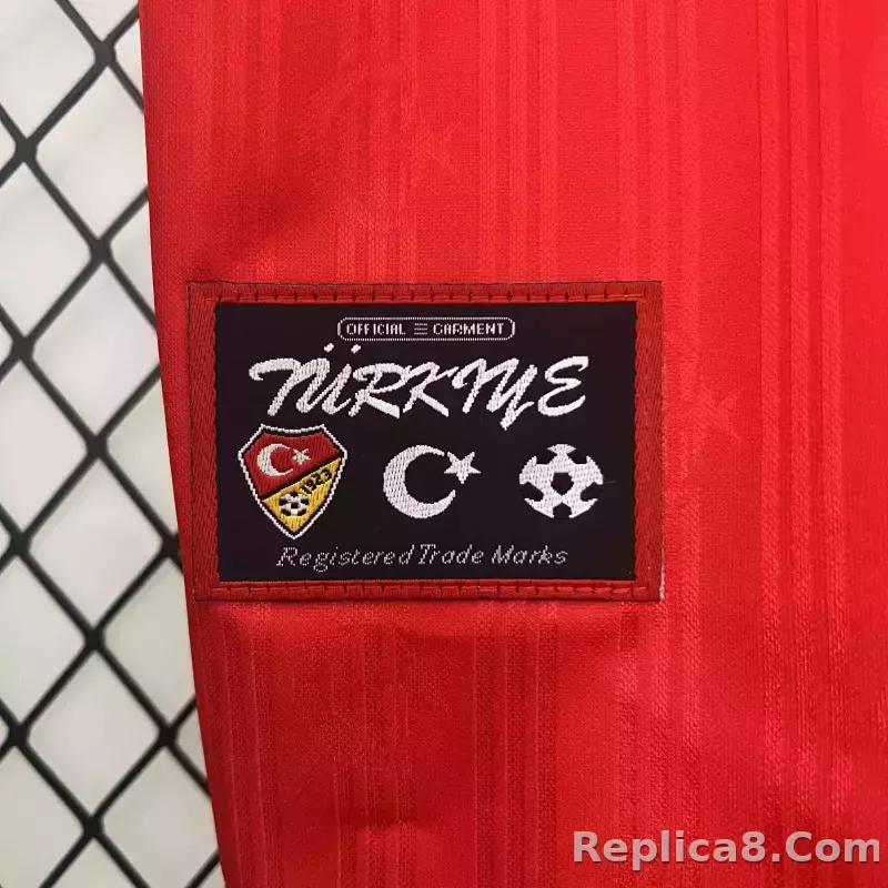 1996 Turkey World Cup Home Football Retro Jersey - detail