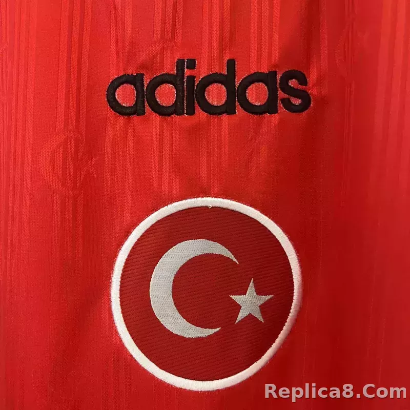 1996 Turkey World Cup Home Football Retro Jersey - detail