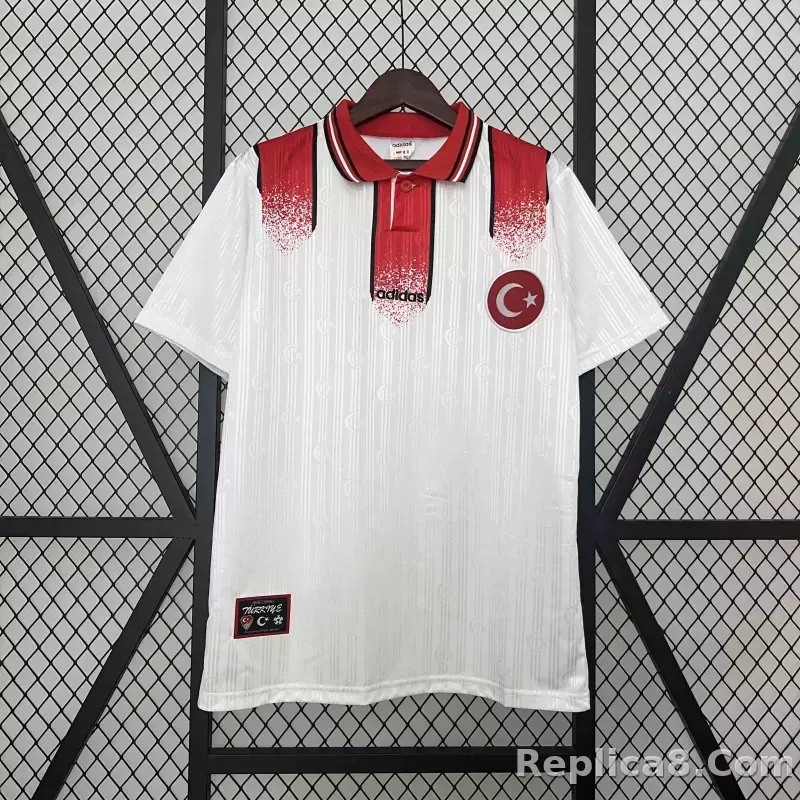 1996 Turkey World Cup Away Football Retro Jersey