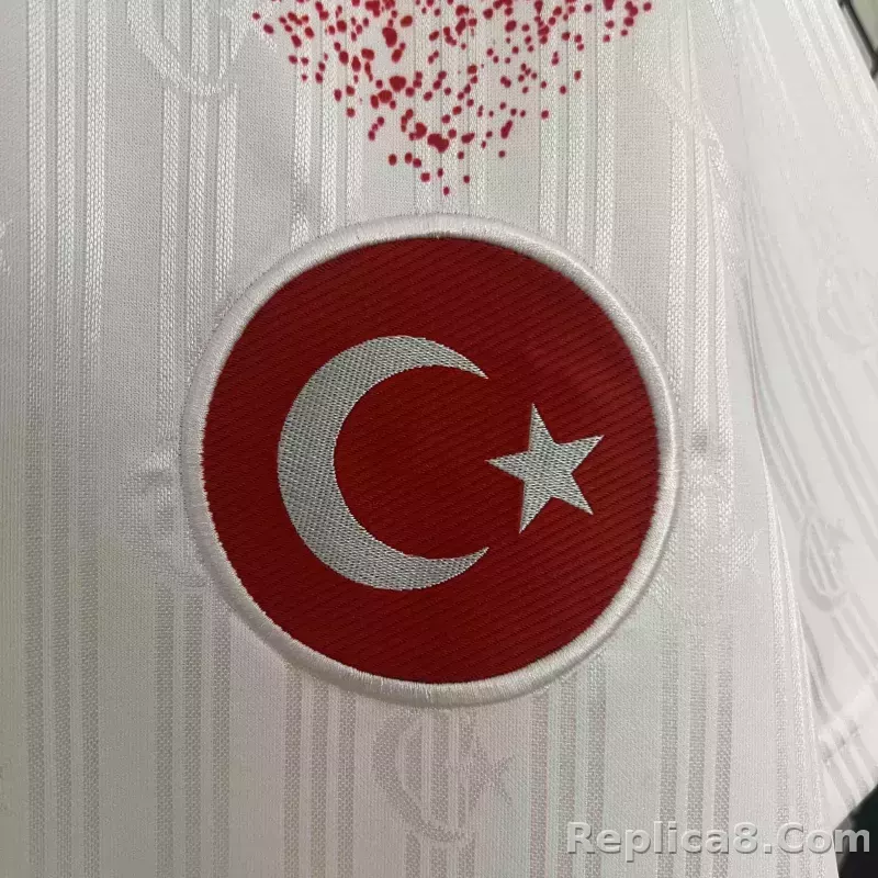 1996 Turkey World Cup Away Football Retro Jersey - detail