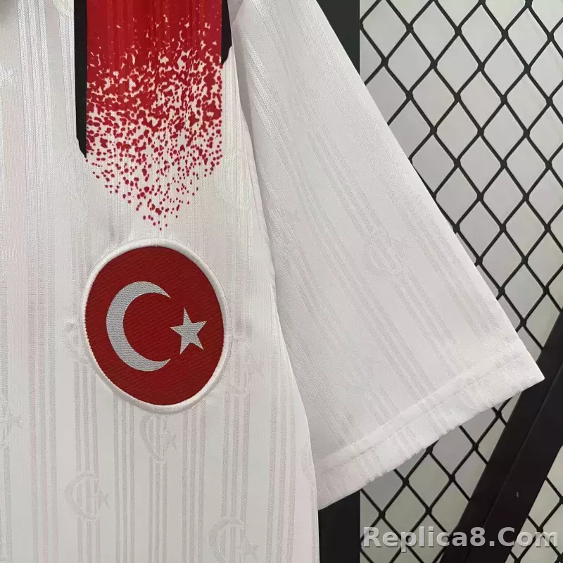 1996 Turkey World Cup Away Football Retro Jersey - detail