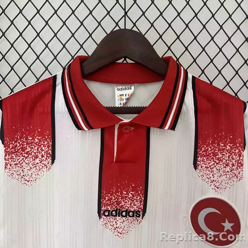 1996 Turkey World Cup Away Football Retro Jersey - detail