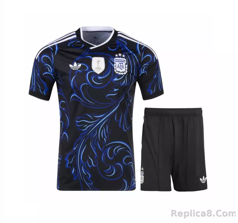 2026 Argentina Away World Cup Soccer Adult Kit Jersey+Shorts
