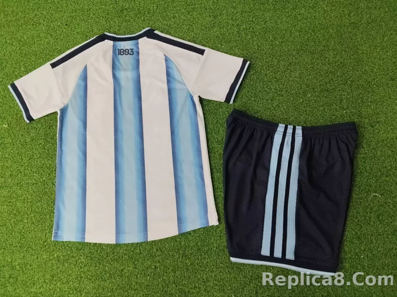 2026 Argentina Home World Cup Soccer Kdsi Kit Jersey+Shorts - detail