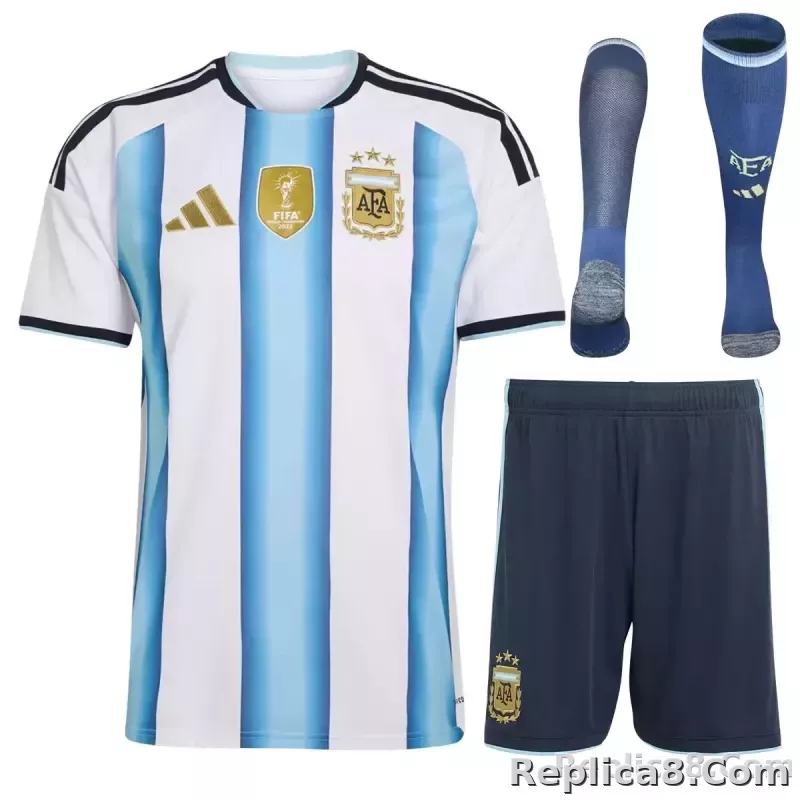 2026 Argentina Home World Cup Soccer Full Kit Jersey