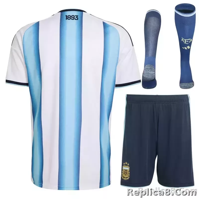 2026 Argentina Home World Cup Soccer Full Kit Jersey - detail