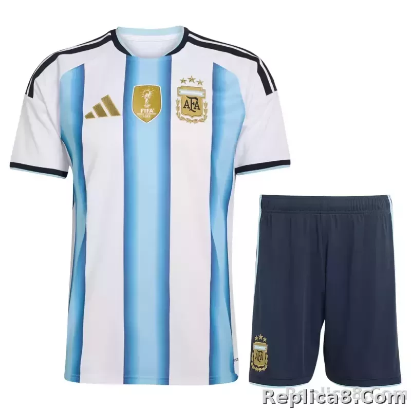 2026 Argentina Home World Cup Soccer Kit Jersey+Shorts