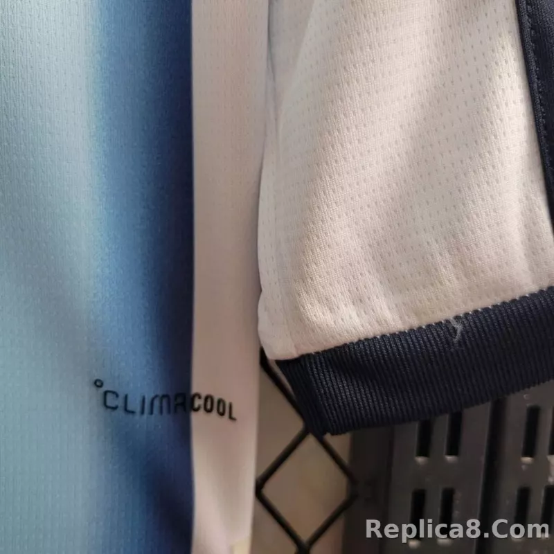 2026 Argentina Home World Cup Soccer Jersey Long Sleeve - detail