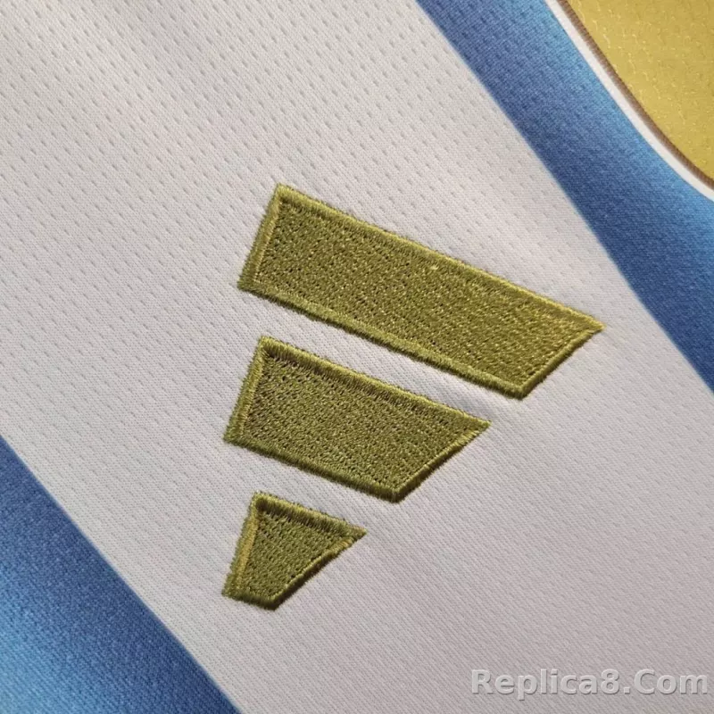 2026 Argentina Home World Cup Soccer Jersey Long Sleeve - detail