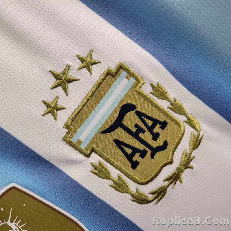 2026 Argentina Home World Cup Soccer Jersey Long Sleeve - detail