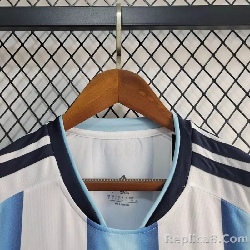 2026 Argentina Home World Cup Soccer Jersey Long Sleeve - detail