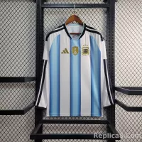 2026 Argentina Home World Cup Soccer Jersey Long Sleeve - view 1