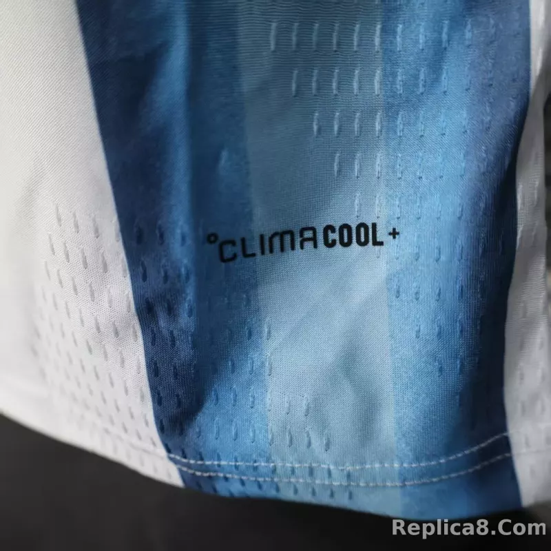 2026 Argentina Home World Cup Player Version Soccer Jersey Long Sleeve - detail