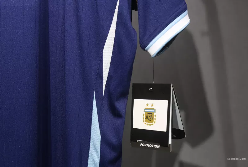 2006 Argentina World Cup Soccer Away Retro Jersey Player Version - detail