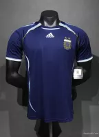 2006 Argentina World Cup Soccer Away Retro Jersey Player Version - view 1